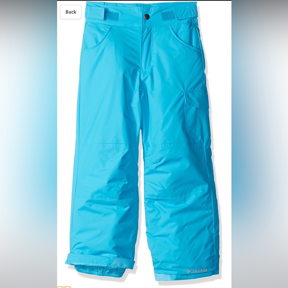 Columbia Kids Turquoise Snow Pants